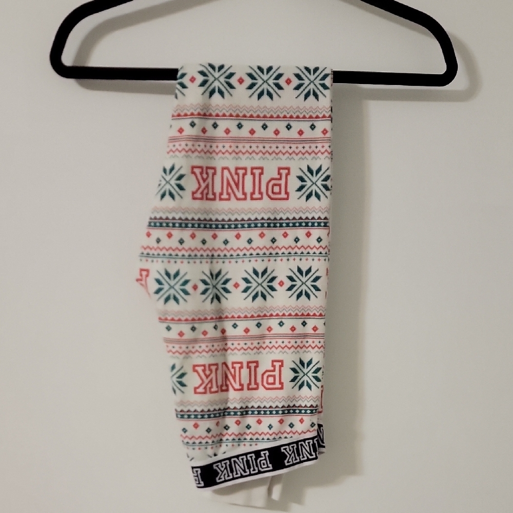 PINK Victoria's Secret Christmas Thermal  Leggings